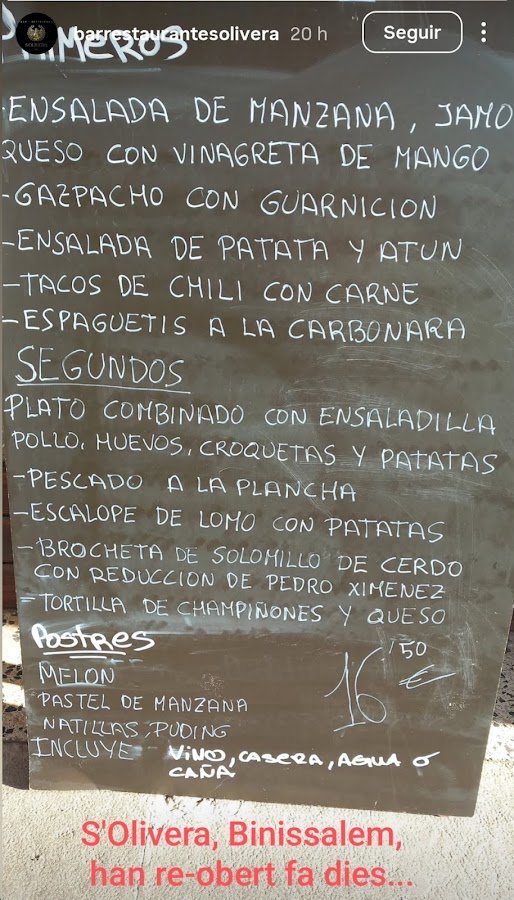 Restaurante S’Olivera